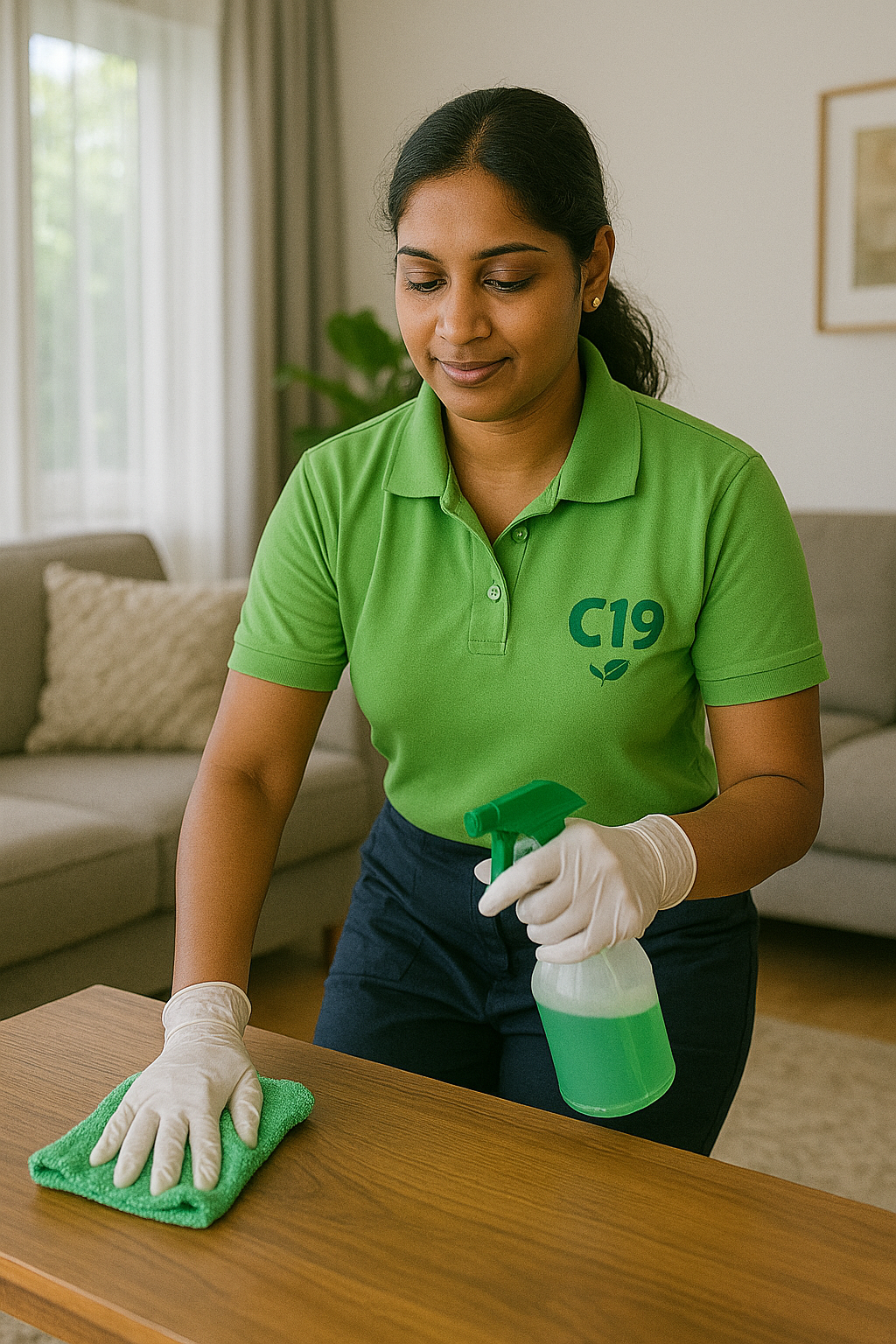 Office space cleaning